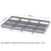 Base seated dividers for 600 x 400mm containers - 12 Holes