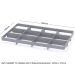 Base seated dividers for 600 x 400mm containers - 12 Holes