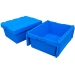 Plastic Storage Box with Attached Lids