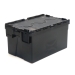 Black Tote Boxes with 52 Litre Capacity