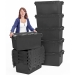 Black Tote Boxes - 80 Litre