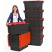 Plastic Storage Boxes with Hinged Lids