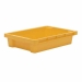 Yellow Plastic Tray that Stacks and Nests on 180º Turn