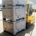 Plastic Pallet Boxes on Forklift Truck