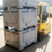 Extra Large Boxes with Pallet Feet on Forklift