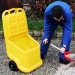 Outdoor Plastic Cart with Wheels