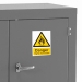 Dark Grey Cabinet Flammable