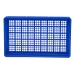 Blue Stacking Confectionery Trays 30 Litre Mesh Sides And Base
