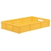 Yellow Stacking Confectionery Trays 30 Litre Mesh Sides And Base