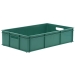 Green Stacking Confectionery Tray Solid Sides And Base