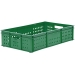 Green Stacking Confectionery Trays Mesh Sides And Base