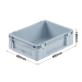 10 Litre Euro Stacking Container With Hand Grips