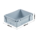 10 Litre Euro Stacking Container With Hand Grips