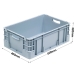 40 Litre Silverline Euro Stacking Container