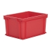 Red Euro Container In Half Size (400x300) 220mm High - Red