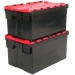 Stacked Black and Red Boxes with 52 Litre Capacity