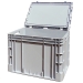 Hinged Lid Euro Stacking Container Case 440mm Deep