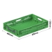 BK-FCA64/12 Folding Euro Container