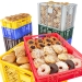 Ventilated containers with contents