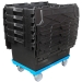 Nested 80 Litre Crates on Compatible Dolly (Wheeled Skate)