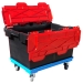 LC3-P Plastor Storage Box on Plastic Crate Dolly with Wheels