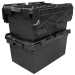 Stackable and Nestable LC3 80 Litre Large Black Storage Crates