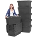 LC3 Large Plastic Crates in Black