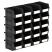 Size 2 Linbins in Black Recycled Plastic