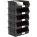 Size 8 Linbins in Black Recycled Plastic