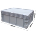 Silverline Euro Container Case With Hand Holes