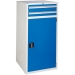 Euroslide cabinet with 2 drawers and 1 cupboard in blue