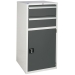 Euroslide Cabinet with 2 Drawers and 1 Cupboard in grey