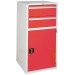 Euroslide Cabinet with 2 Drawers and 1 Cupboard in red