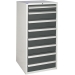 Euroslide cabinet with 8 drawers in grey