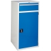Euroslide cabinet with 1 drawer and 1 cupboard in blue