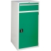 Euroslide cabinet with 1 drawer and 1 cupboard in green