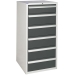 Euroslide cabinet with 6 drawers in grey