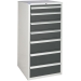 Euroslide cabinet with 7 drawers in grey