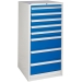 Euroslide cabinet with 8 drawers in blue