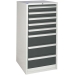 Euroslide cabinet with 8 drawers in grey