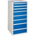 Euroslide cabinet with 8 drawers in blue