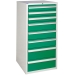 Euroslide cabinet with 8 drawers in green