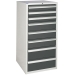 Euroslide cabinet with 8 drawers in grey
