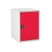 Euroslide cabinet with 1 cupboard in red