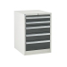 Euroslide cabinet with 5 drawers in grey