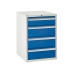 Euroslide cabinet with 4 drawers in blue