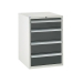 Euroslide cabinet with 4 drawers in grey