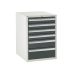 Euroslide cabinet with 6 drawers in grey