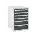 Euroslide cabinet with 6 drawers in grey