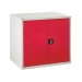 Euroslide cabinet with 1 cupboard in red